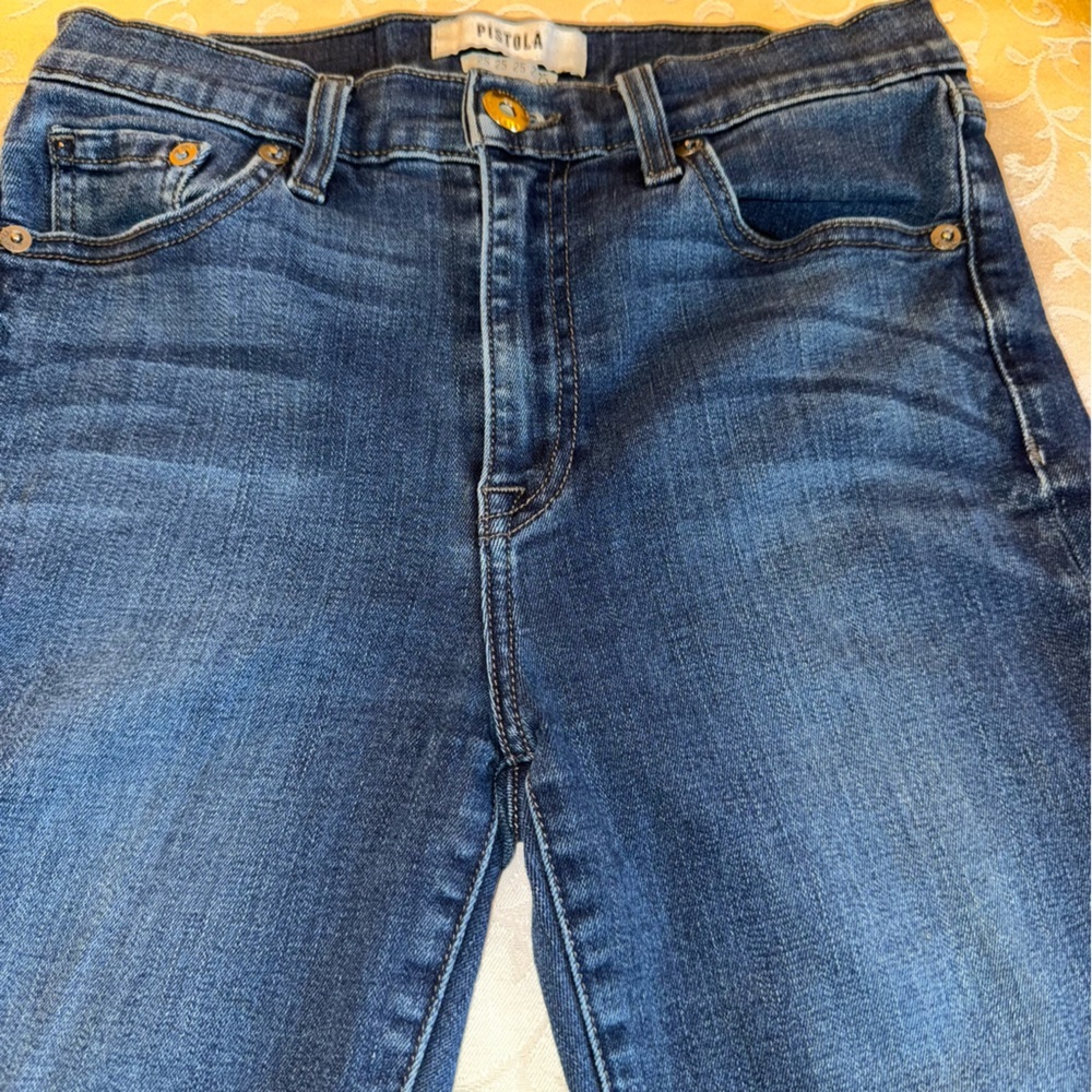 Pistola High Waisted Raw Hem Skinny Jeans - Picture 10 of 16